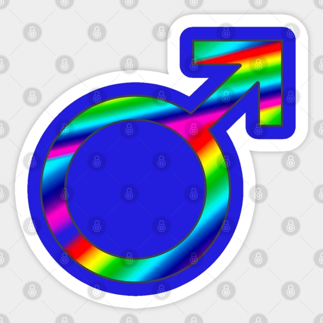 Male Symbol Sticker by dalyndigaital2@gmail.com